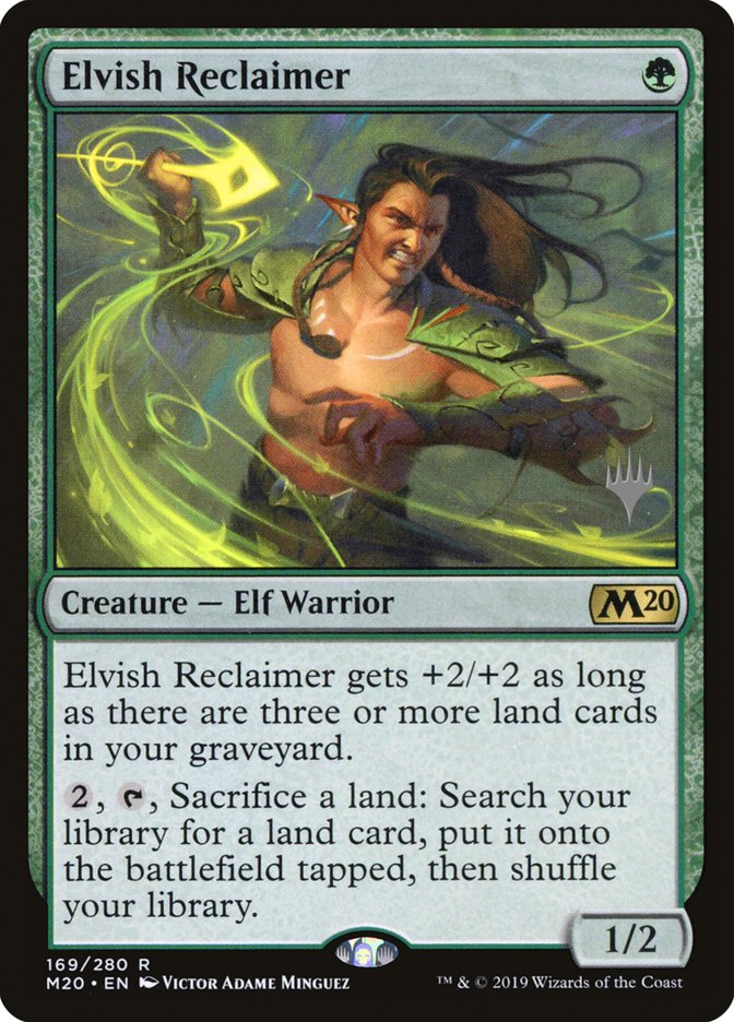 Elvish Reclaimer (Promo Pack) [Core Set 2020 Promos] | Gate City Games LLC