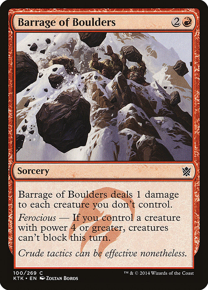 Barrage of Boulders [Khans of Tarkir] | Gate City Games LLC