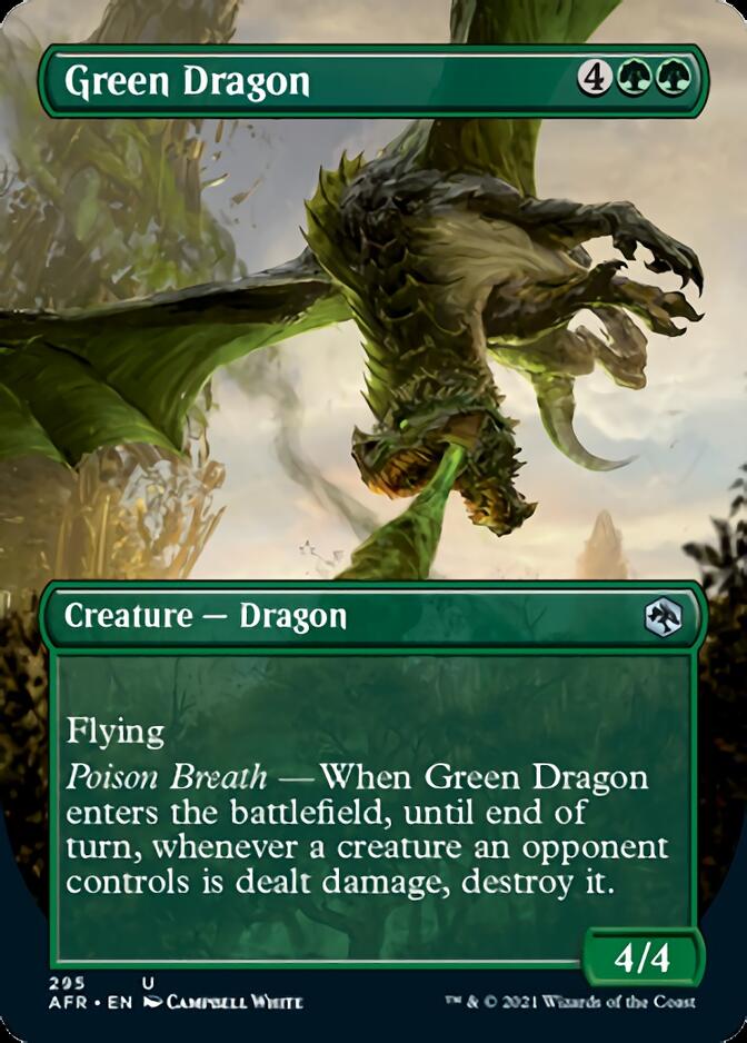 Green Dragon (Borderless Alternate Art) [Dungeons & Dragons: Adventures in the Forgotten Realms] | Gate City Games LLC