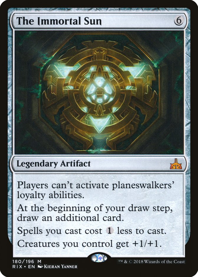The Immortal Sun [Rivals of Ixalan] | Gate City Games LLC