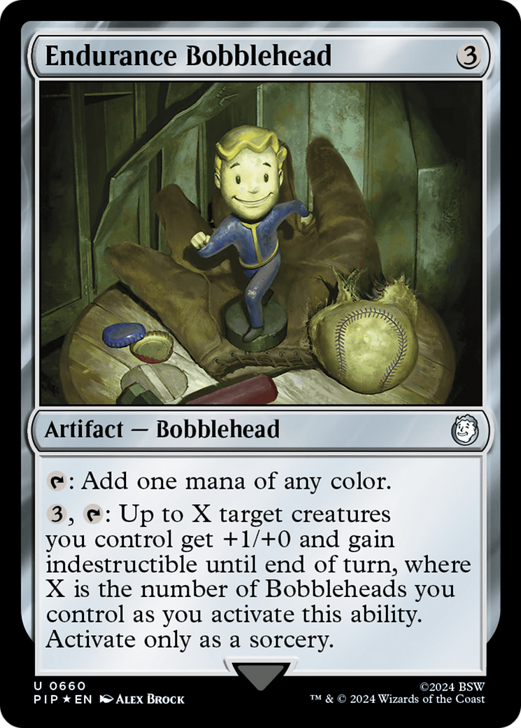 Endurance Bobblehead (Surge Foil) [Fallout] | Gate City Games LLC