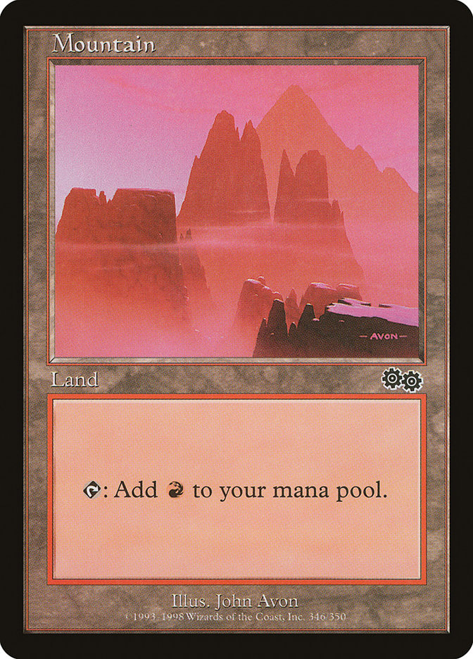 Mountain (346) [Urza's Saga] | Gate City Games LLC