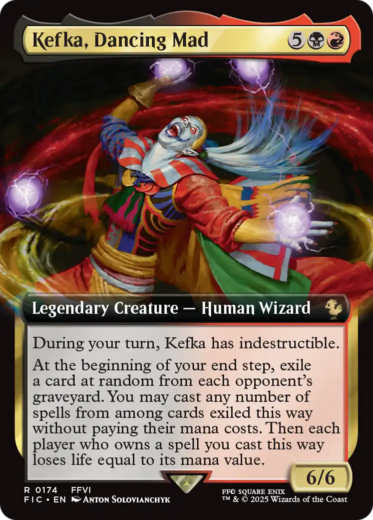 Kefka, Dancing Mad (Extended Art) [FINAL FANTASY Commander] | Gate City Games LLC