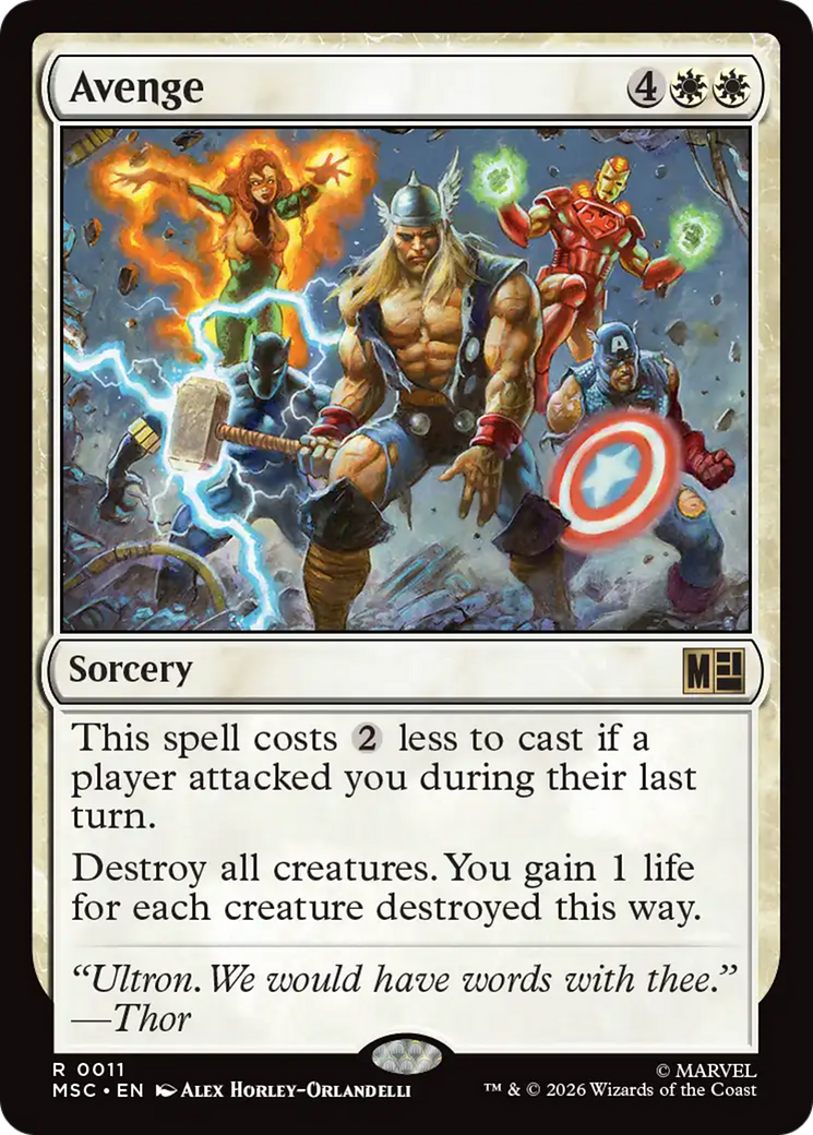 Avenge [Marvel Super Heroes Commander] | Gate City Games LLC
