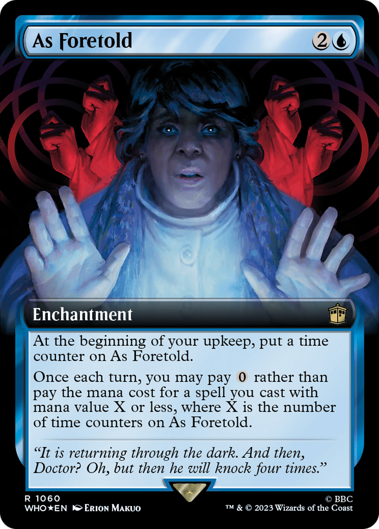 As Foretold (Extended Art) (Surge Foil) [Doctor Who] | Gate City Games LLC