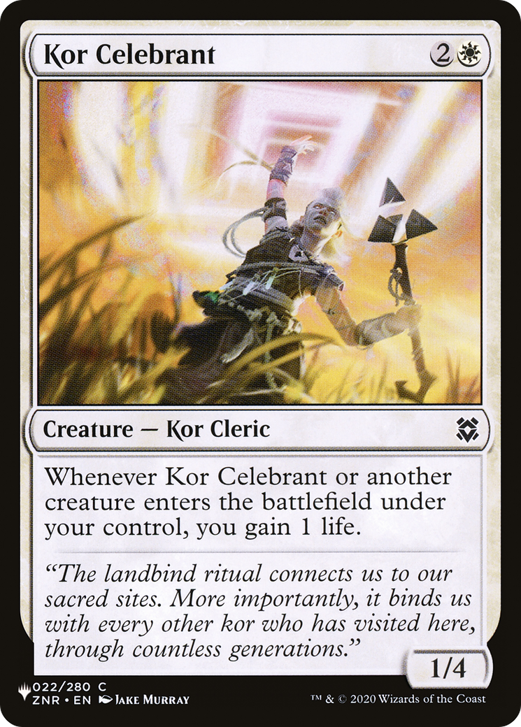 Kor Celebrant [The List] | Gate City Games LLC