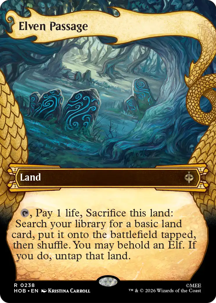 Elven Passage (Showcase) [The Hobbit] | Gate City Games LLC