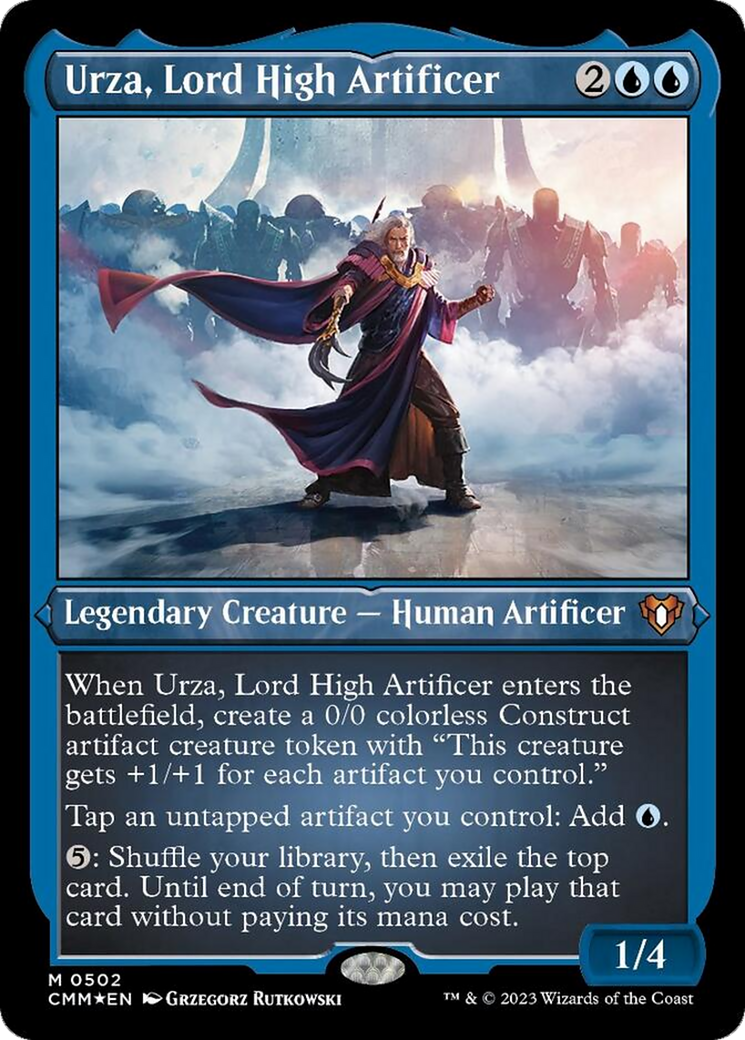 Urza, Lord High Artificer (Foil Etched) [Commander Masters] | Gate City Games LLC