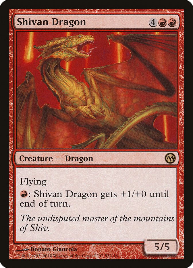 Shivan Dragon [Duels of the Planeswalkers] | Gate City Games LLC