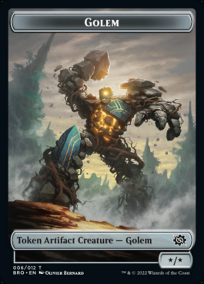 Golem Token [The Brothers' War Tokens] | Gate City Games LLC