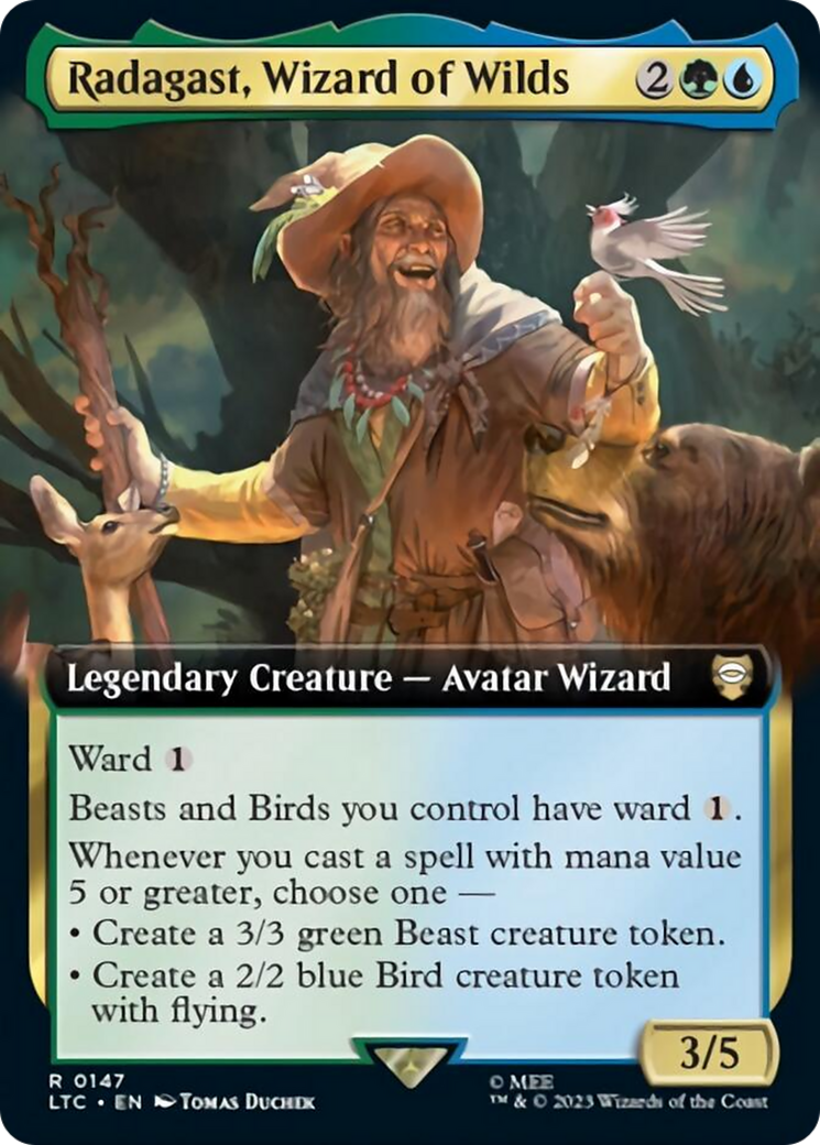 Radagast, Wizard of Wilds (Extended Art) [The Lord of the Rings: Tales of Middle-Earth Commander] | Gate City Games LLC