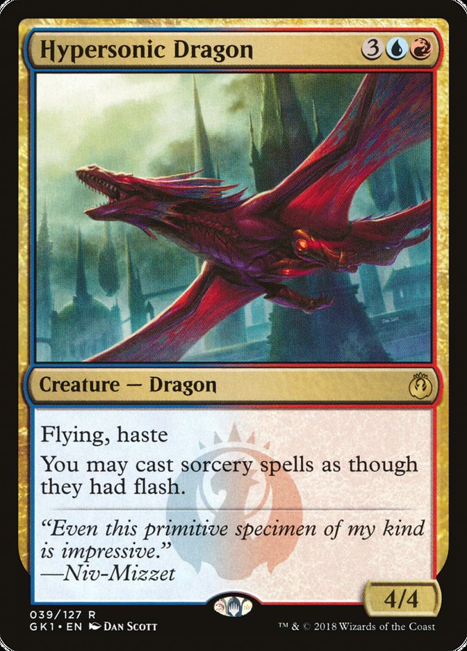Hypersonic Dragon [Guilds of Ravnica Guild Kit] | Gate City Games LLC