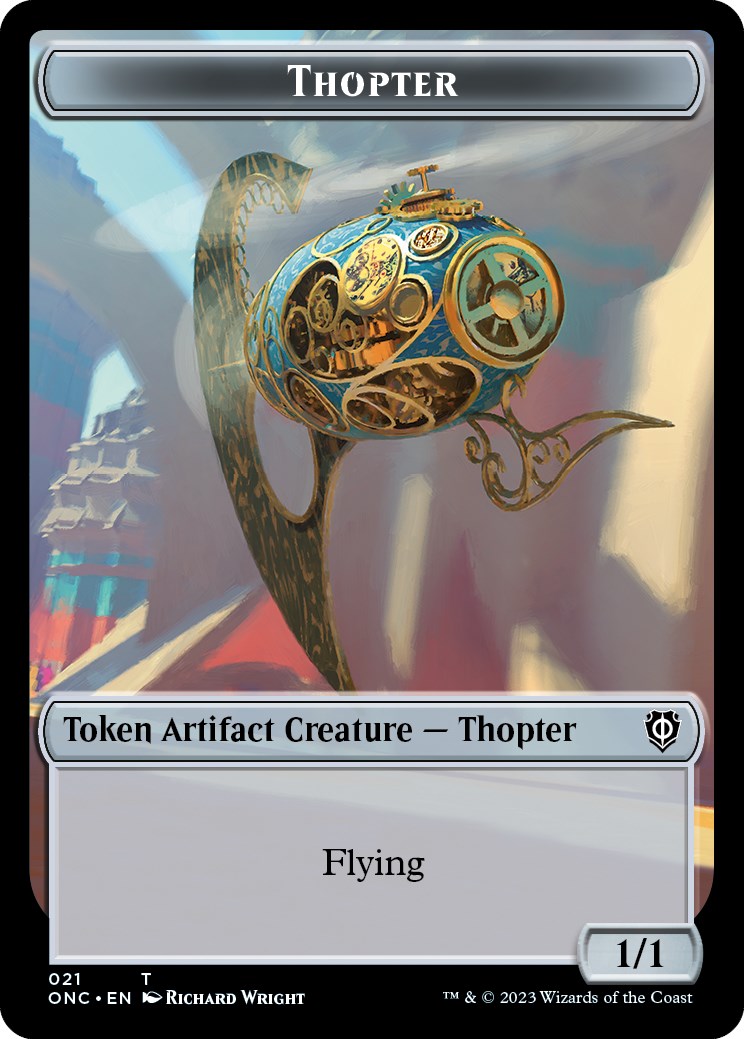 Myr // Thopter Double-Sided Token [Phyrexia: All Will Be One Commander Tokens] | Gate City Games LLC