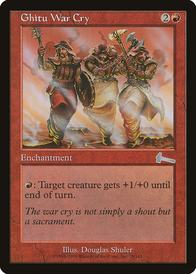 Ghitu War Cry [Urza's Legacy] | Gate City Games LLC