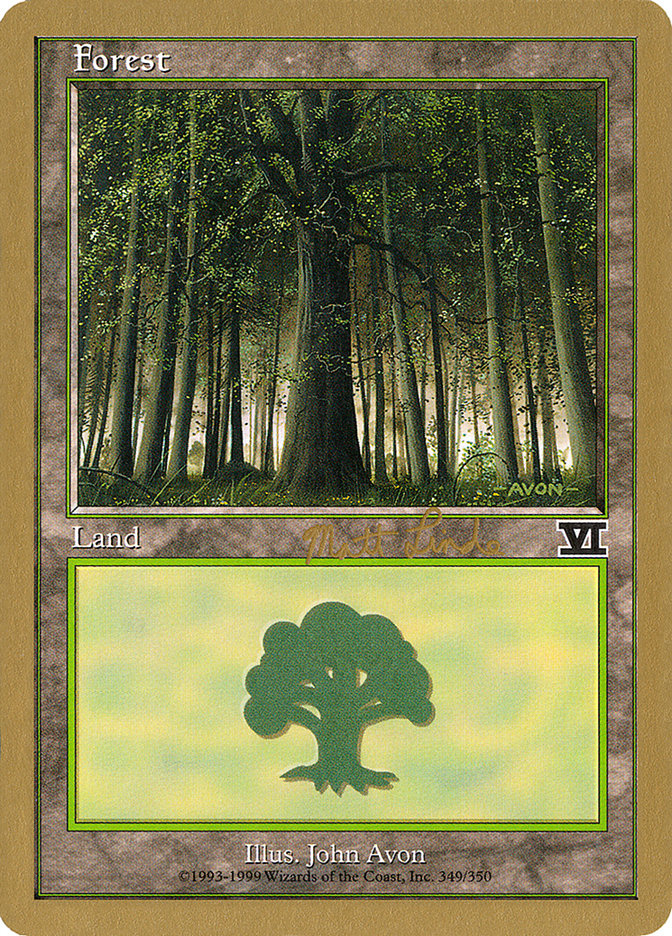 Forest (ml349) (Matt Linde) [World Championship Decks 1999] | Gate City Games LLC