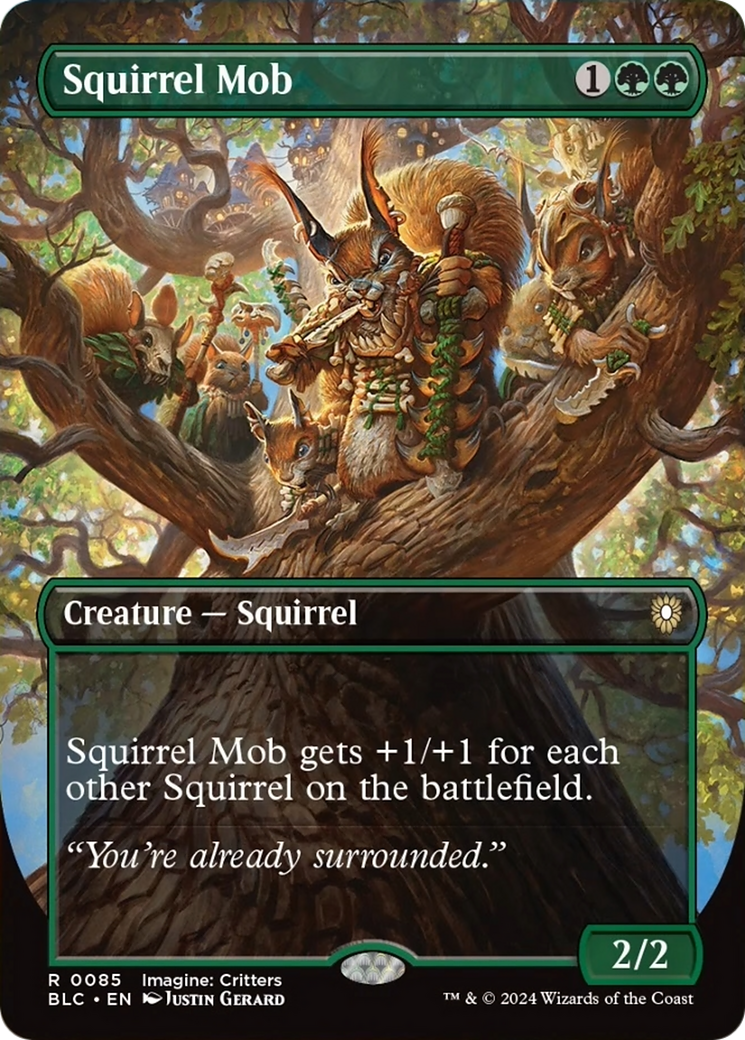 Squirrel Mob (Borderless) [Bloomburrow Commander] | Gate City Games LLC