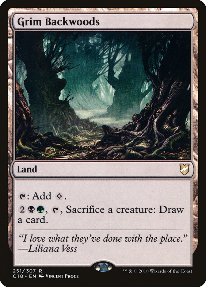 Grim Backwoods [Commander 2018] | Gate City Games LLC