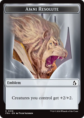 Ajani's Pridemate // Ajani Resolute Double-Sided Token [Reality Fracture Tokens] | Gate City Games LLC