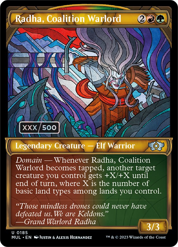 Radha, Coalition Warlord (Serialized) [Multiverse Legends] | Gate City Games LLC
