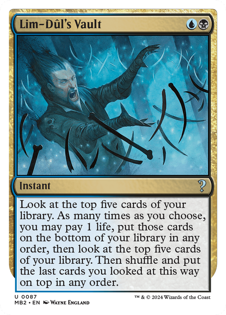 Lim-Dul's Vault (White Border) [Mystery Booster 2] | Gate City Games LLC