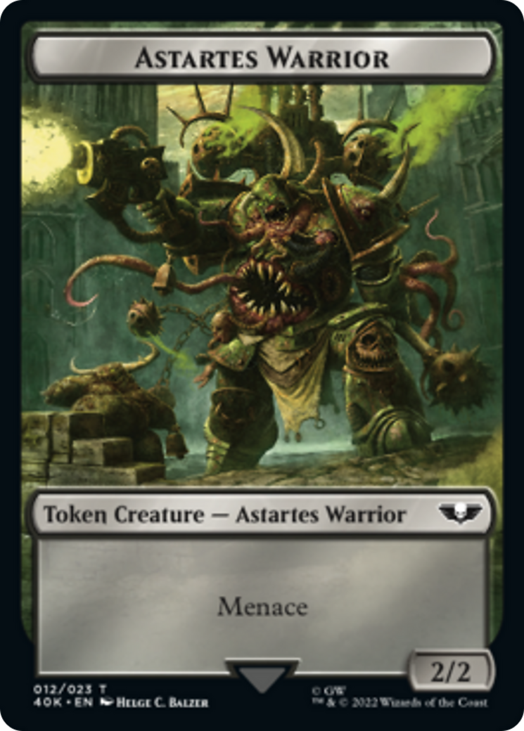 Spawn // Astartes Warrior Double-Sided (Surge Foil) [Warhammer 40,000 Tokens] | Gate City Games LLC