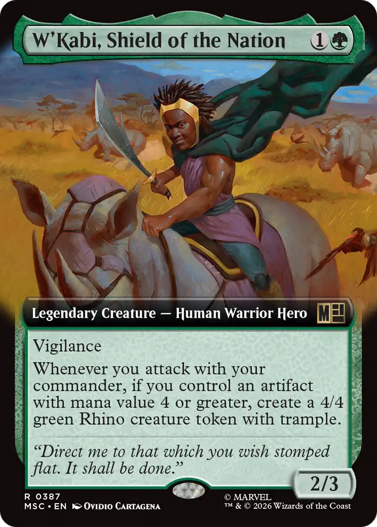 W'Kabi, Shield of the Nation (Extended Art) [Marvel Super Heroes Commander] | Gate City Games LLC