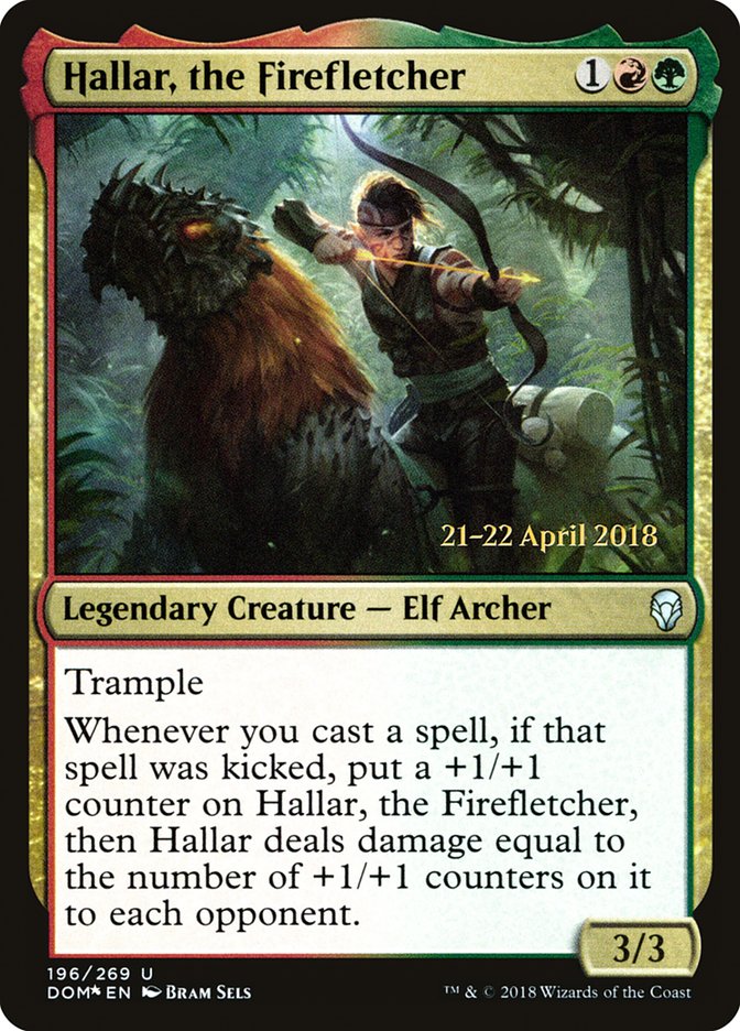 Hallar, the Firefletcher [Dominaria Prerelease Promos] | Gate City Games LLC