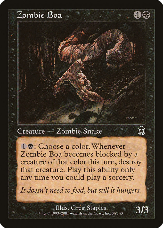 Zombie Boa [Apocalypse] | Gate City Games LLC