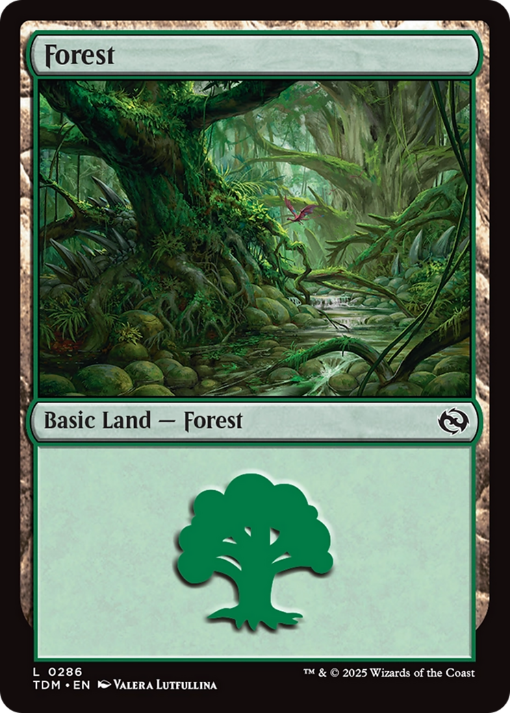 Forest (0286) [Tarkir: Dragonstorm] | Gate City Games LLC