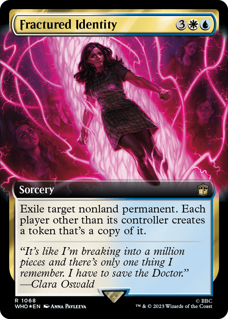 Fractured Identity (Extended Art) (Surge Foil) [Doctor Who] | Gate City Games LLC