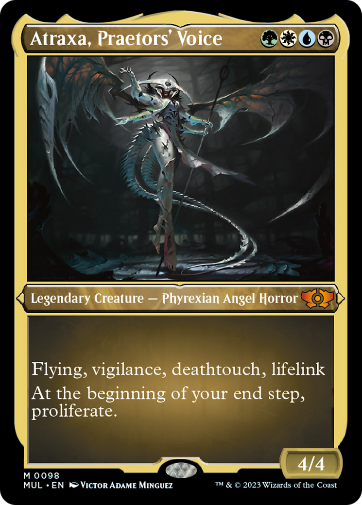 Atraxa, Praetors' Voice (Foil Etched) [Multiverse Legends] | Gate City Games LLC