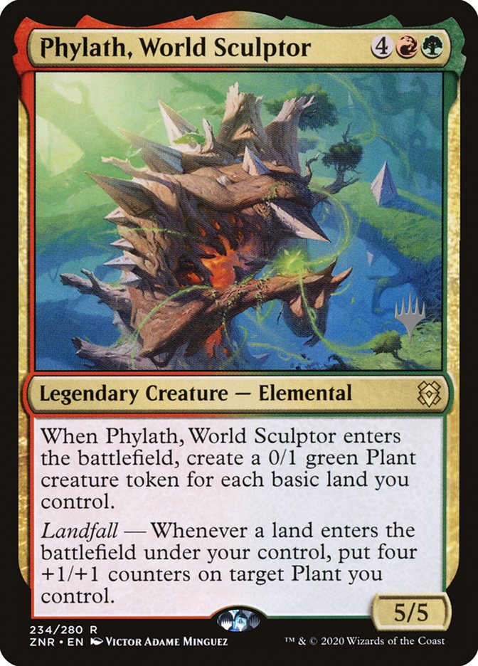 Phylath, World Sculptor (Promo Pack) [Zendikar Rising Promos] | Gate City Games LLC