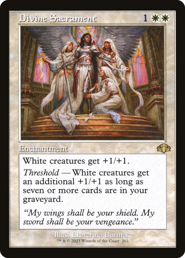 Divine Sacrament (Retro) [Dominaria Remastered] | Gate City Games LLC
