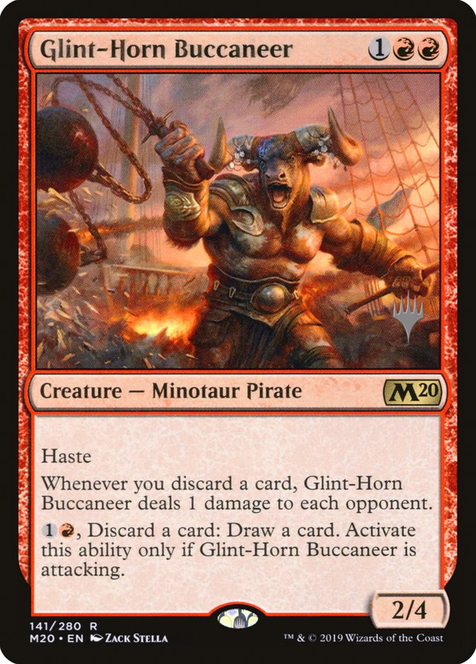 Glint-Horn Buccaneer (Promo Pack) [Core Set 2020 Promos] | Gate City Games LLC