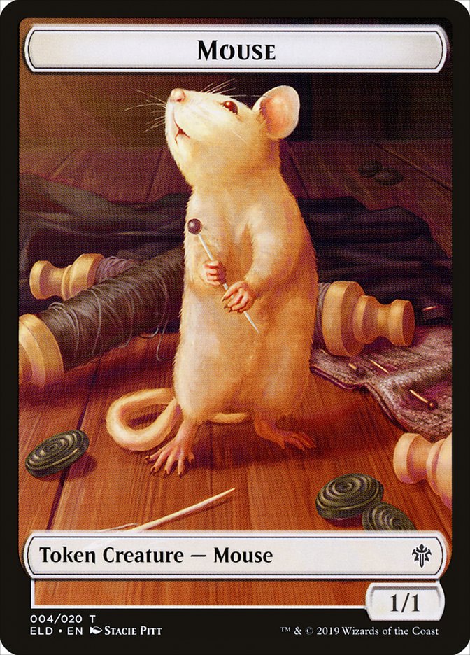 Mouse Token [Throne of Eldraine Tokens] | Gate City Games LLC