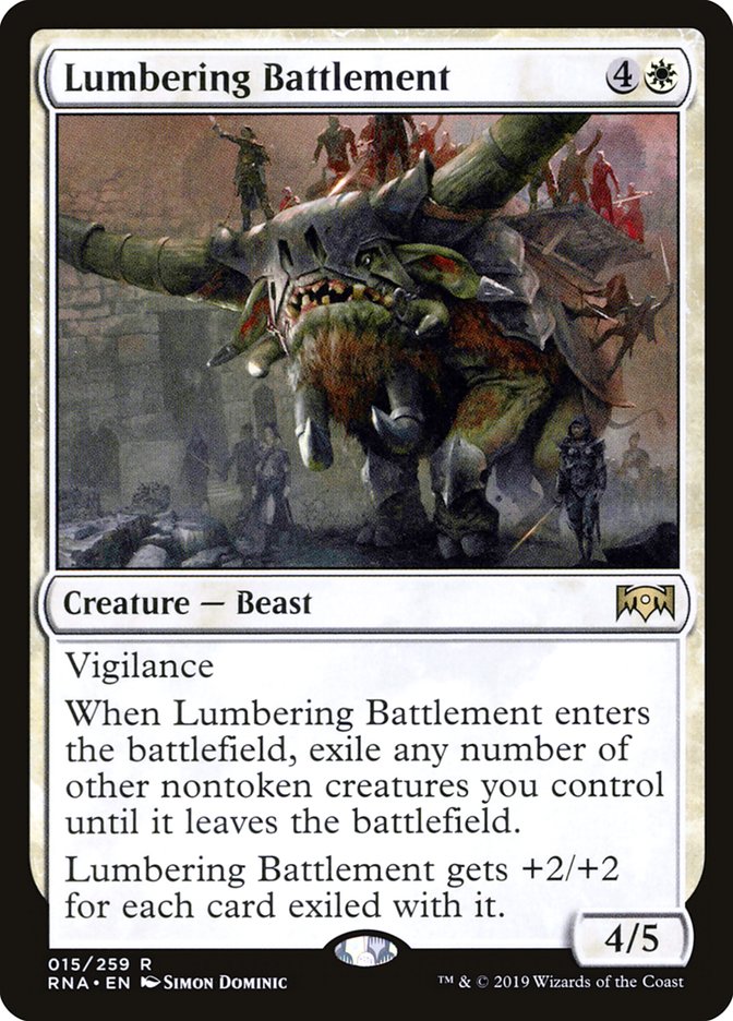 Lumbering Battlement [Ravnica Allegiance] | Gate City Games LLC