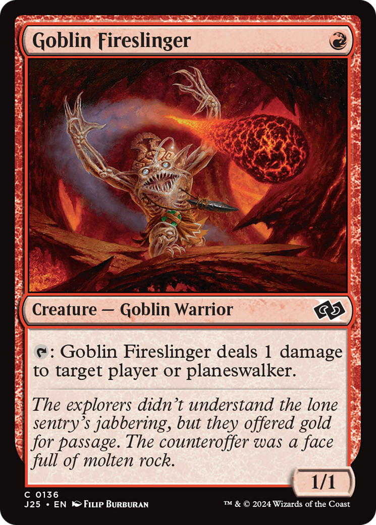 Goblin Fireslinger [Foundations Jumpstart] | Gate City Games LLC