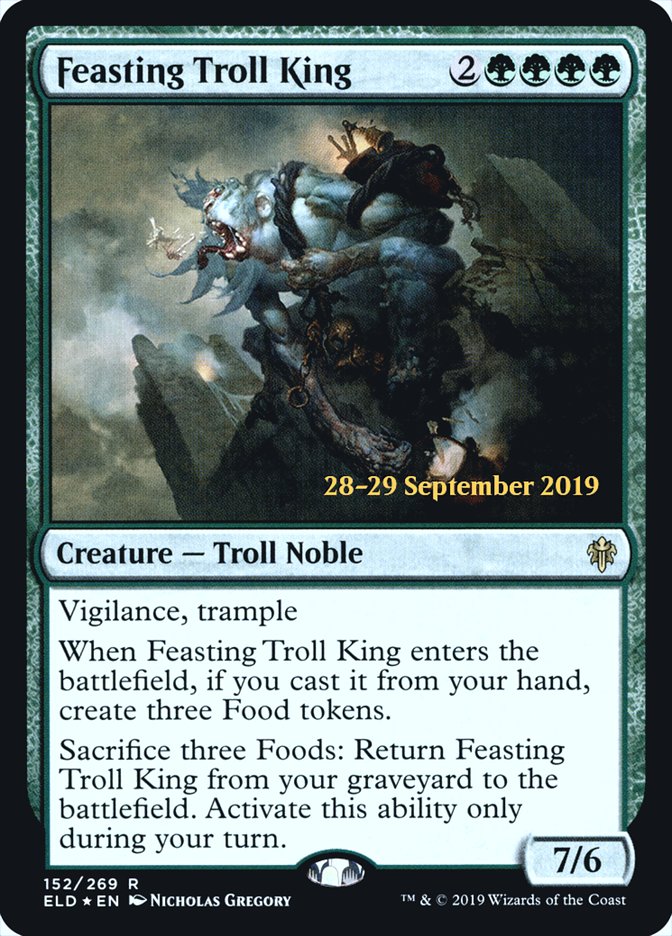 Feasting Troll King [Throne of Eldraine Prerelease Promos] | Gate City Games LLC