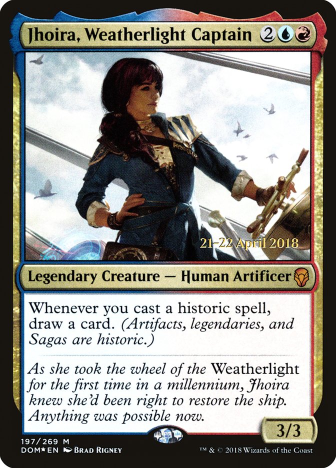 Jhoira, Weatherlight Captain [Dominaria Prerelease Promos] | Gate City Games LLC