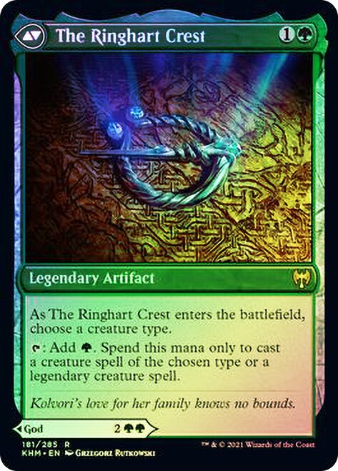 Kolvori, God of Kinship // The Ringhart Crest [Kaldheim Prerelease Promos] | Gate City Games LLC