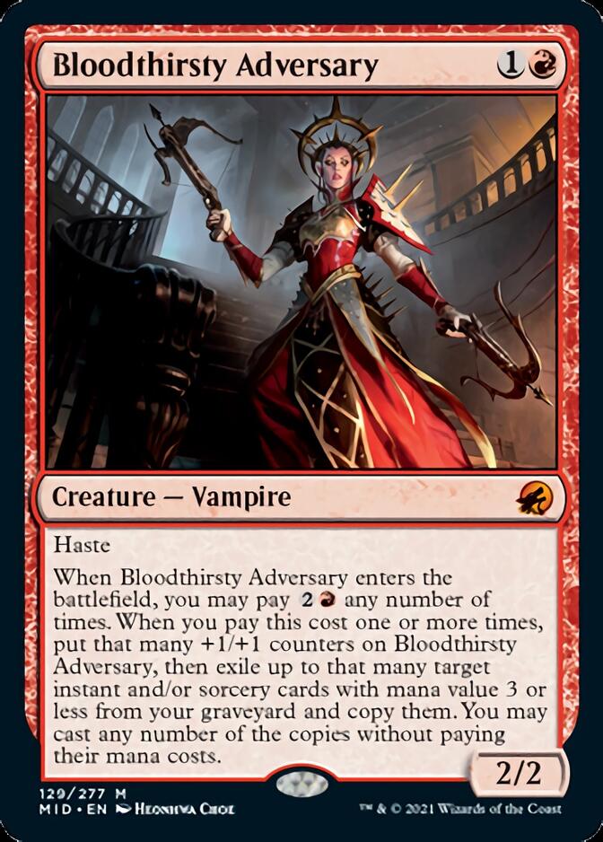 Bloodthirsty Adversary [Innistrad: Midnight Hunt] | Gate City Games LLC