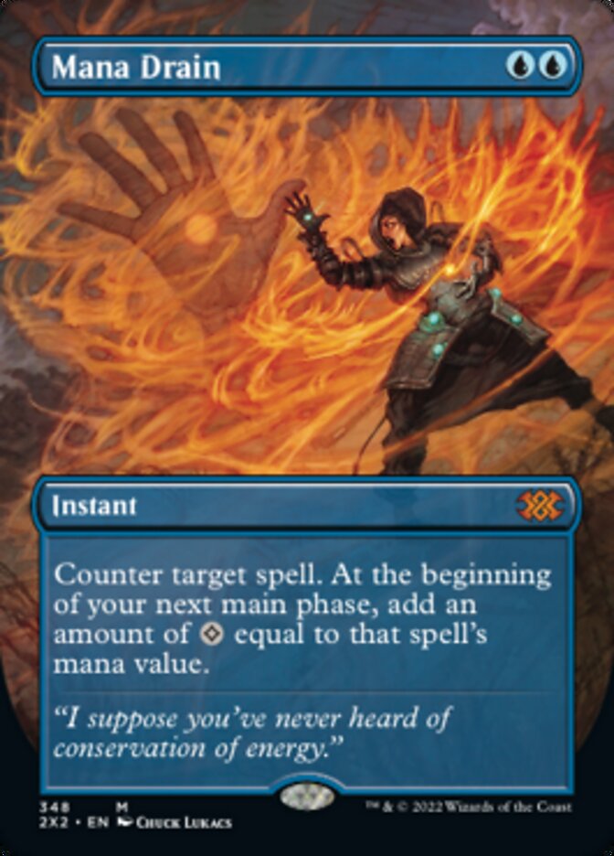 Mana Drain (Borderless Alternate Art) [Double Masters 2022] | Gate City Games LLC