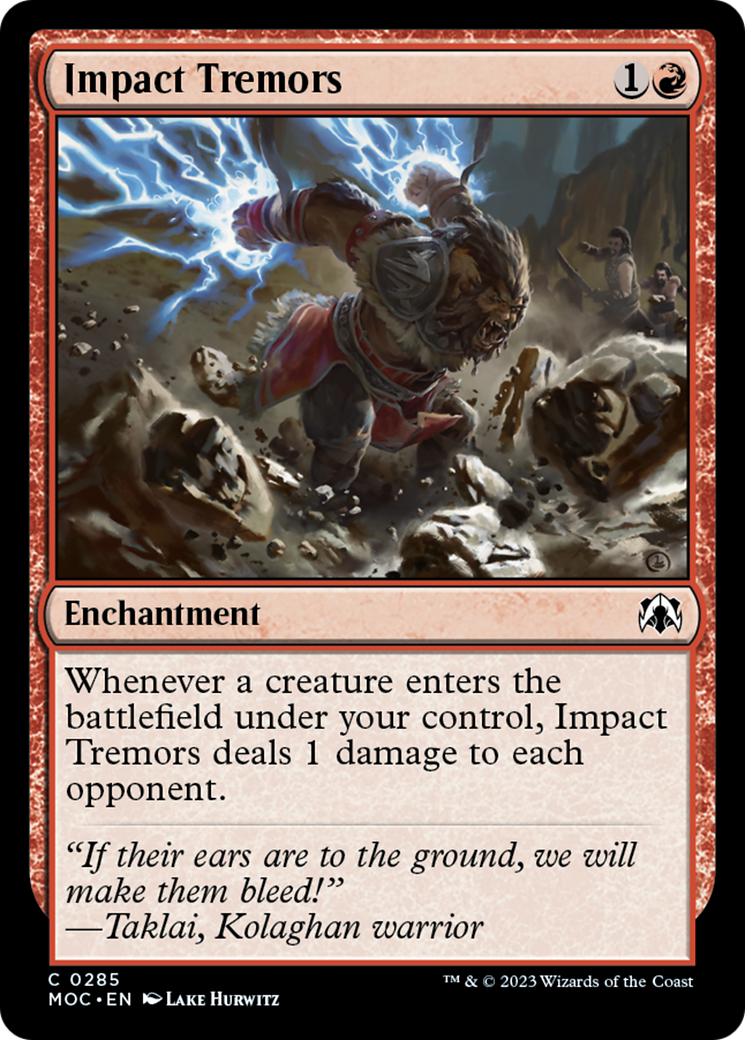 Impact Tremors [March of the Machine Commander] | Gate City Games LLC