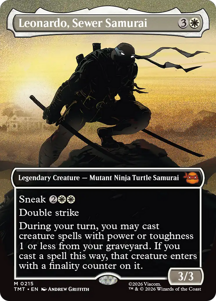 Leonardo, Sewer Samurai (Borderless) [Teenage Mutant Ninja Turtles] | Gate City Games LLC