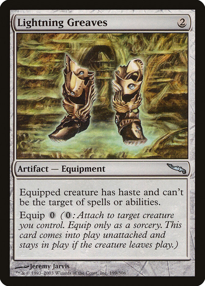 Lightning Greaves [Mirrodin] | Gate City Games LLC