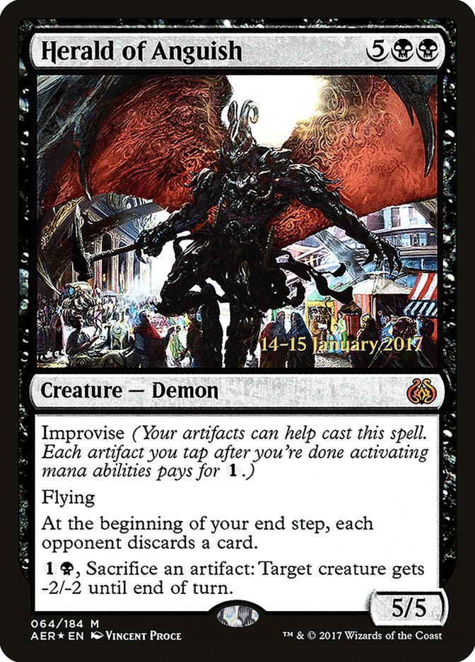 Herald of Anguish [Aether Revolt Prerelease Promos] | Gate City Games LLC