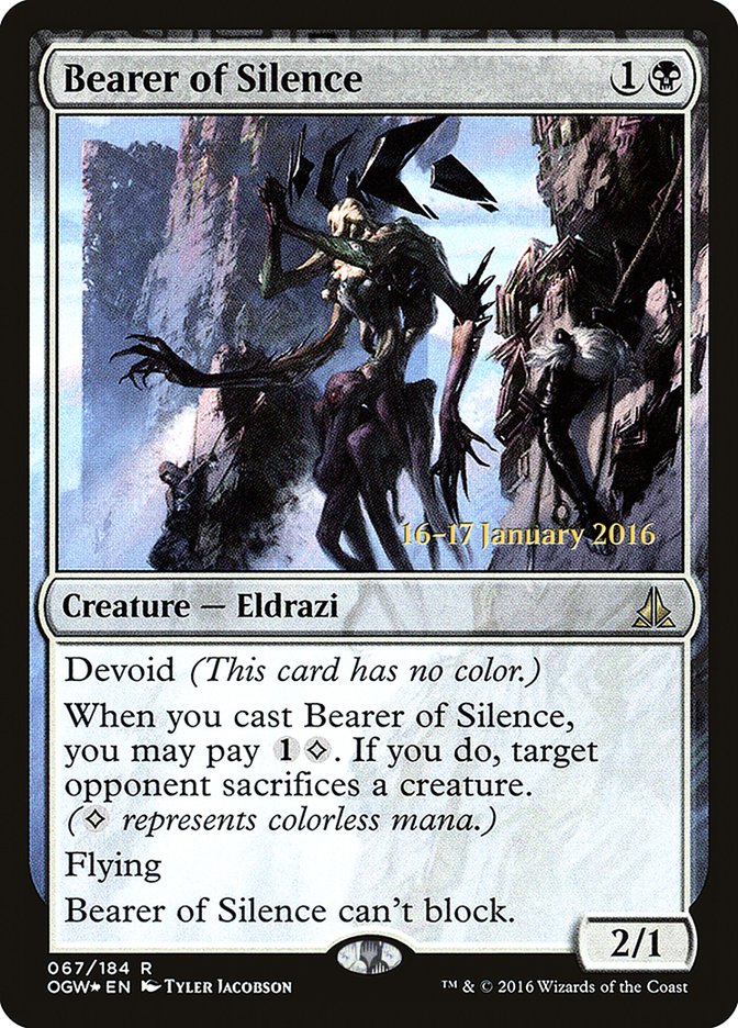 Bearer of Silence [Oath of the Gatewatch Prerelease Promos] | Gate City Games LLC