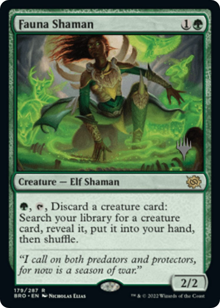 Fauna Shaman (Promo Pack) [The Brothers' War Promos] | Gate City Games LLC