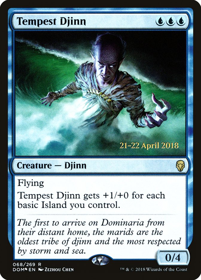Tempest Djinn [Dominaria Prerelease Promos] | Gate City Games LLC