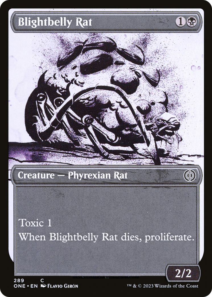 Blightbelly Rat (Showcase Ichor) [Phyrexia: All Will Be One] | Gate City Games LLC